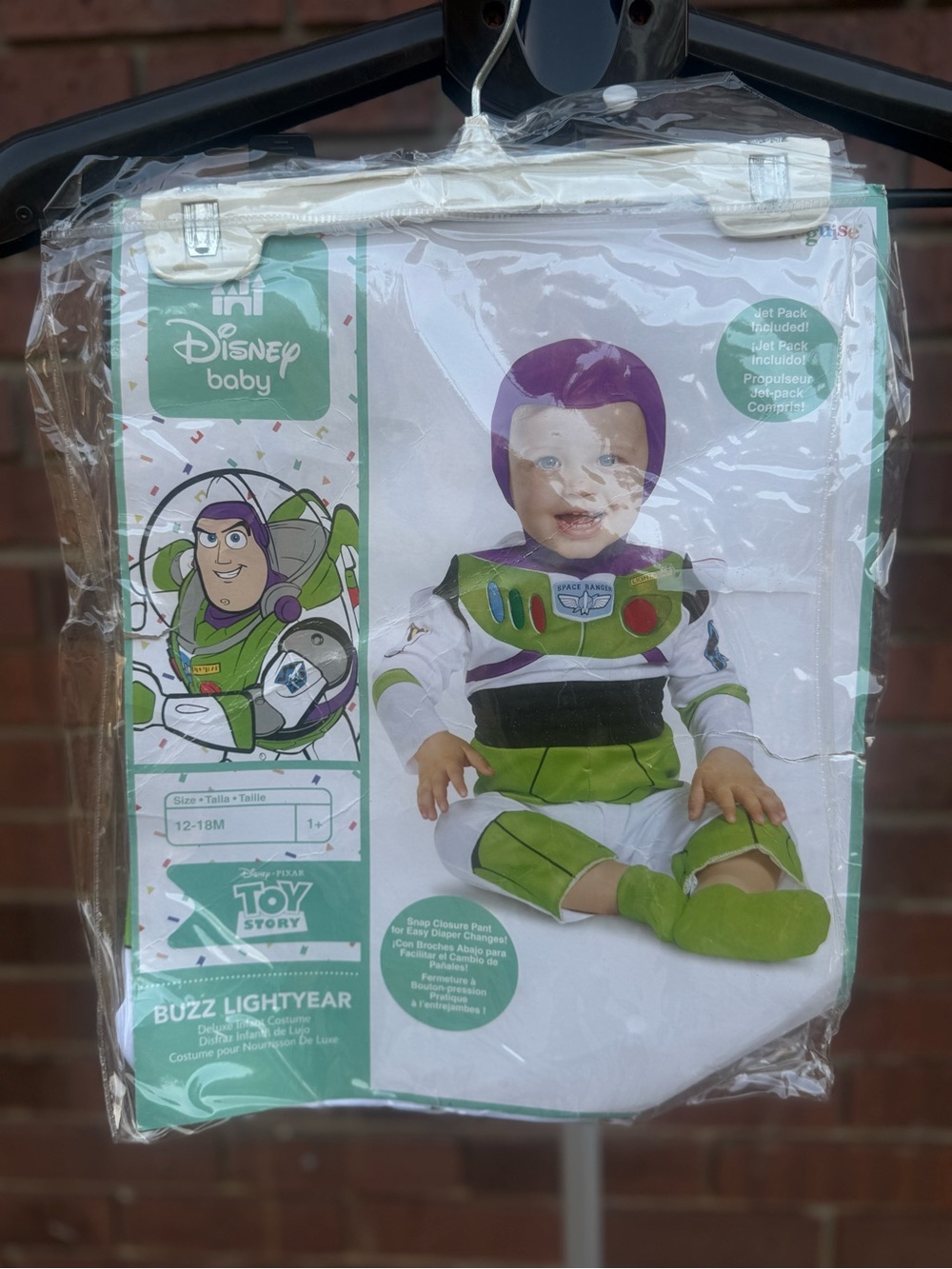 Disney Baby Buzz Lightyear Toy Story Halloween Costume Infant 12-18 Months New